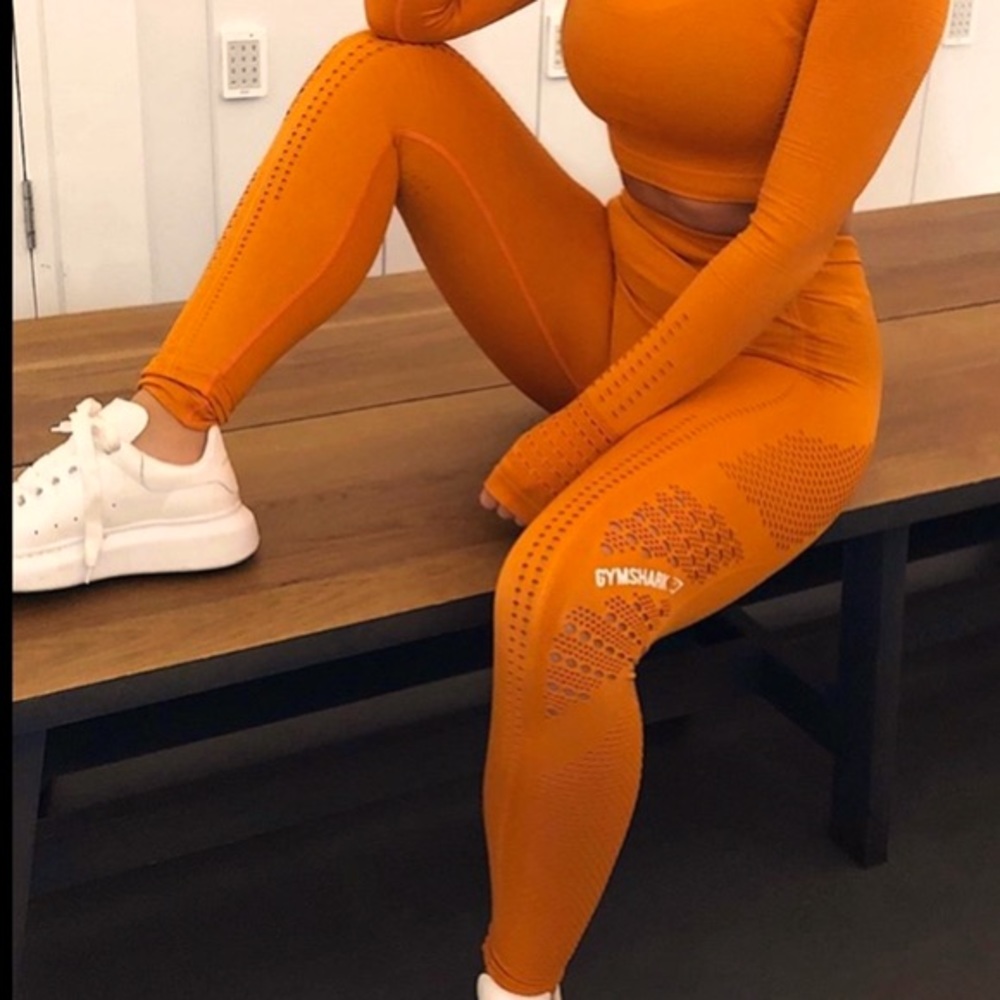 Gymshark Energy seamless leggings burnt orange